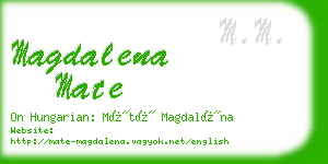 magdalena mate business card